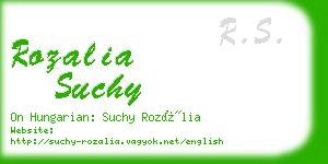 rozalia suchy business card